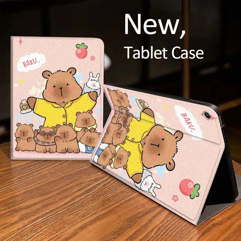 

Anime capibala Cute Tablet Case For Samsung Galaxy Tab A A7 A8 A9 A11 S6 S11 Lite Plus 10.1 10.4 10.5 Inch