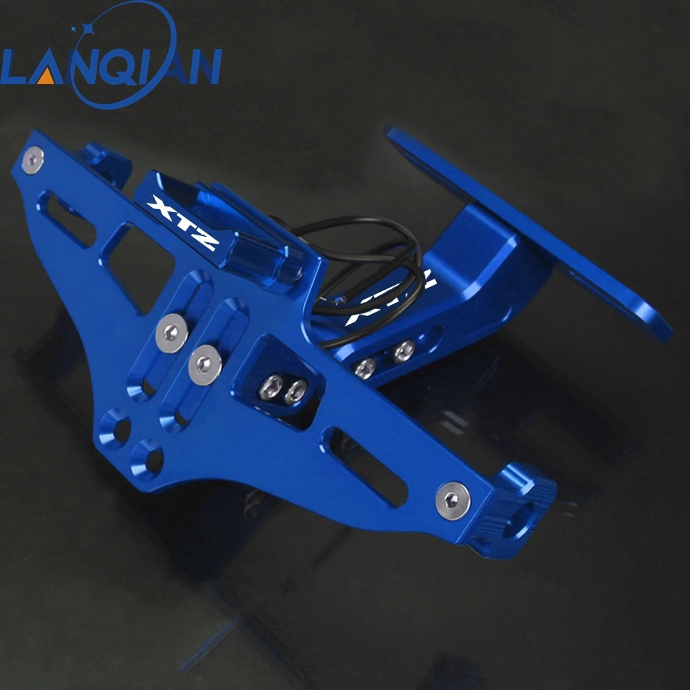 

For YAMAHA XTZ 125 250 1200 XTZ750 XTZ 750 SUPER TENERE Rear License Plate Holder Bracket with Light Tail Tidy Fender Eliminator