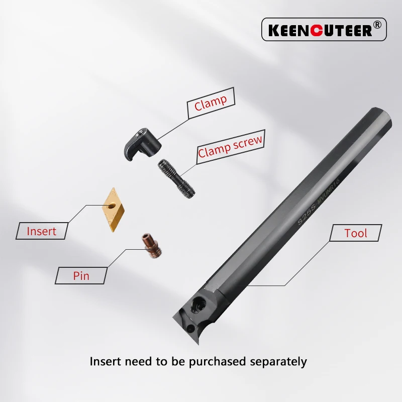 Internal Turning Tool -MVUNR/L S20R-MVUNR S25S-MVUNR S32T-MVUNR S20R-MVUNL Lathe Bar Turning Holder CNC Cutting Tool Cutter Bar