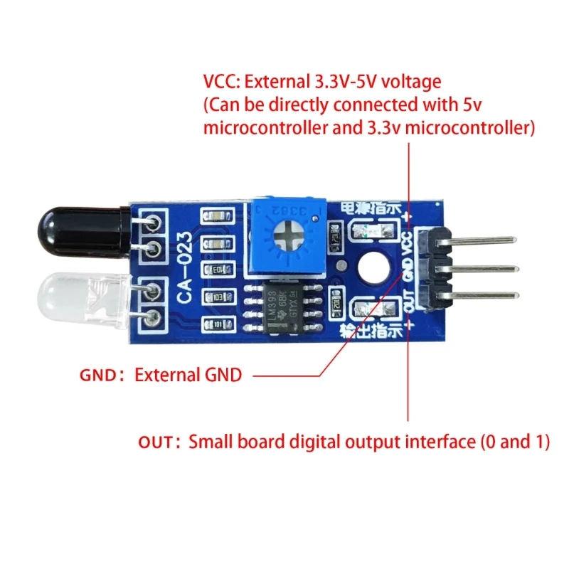 10Pcs Intelligent IR Obstacle Detection Sensors Module For Robotics Automation