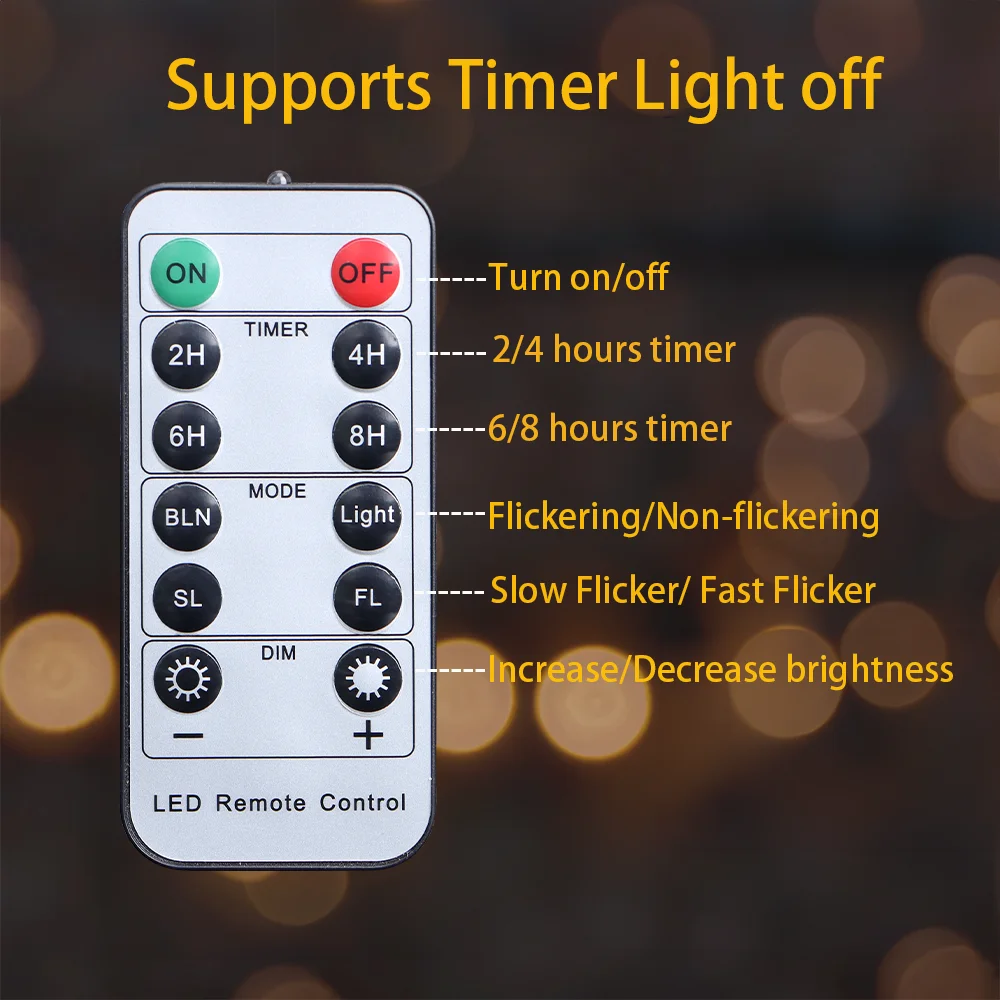 Velas recargables FPOO, luz de té sin llama con temporizador de Control remoto, lámpara de iluminación LED para decoración del hogar, vela