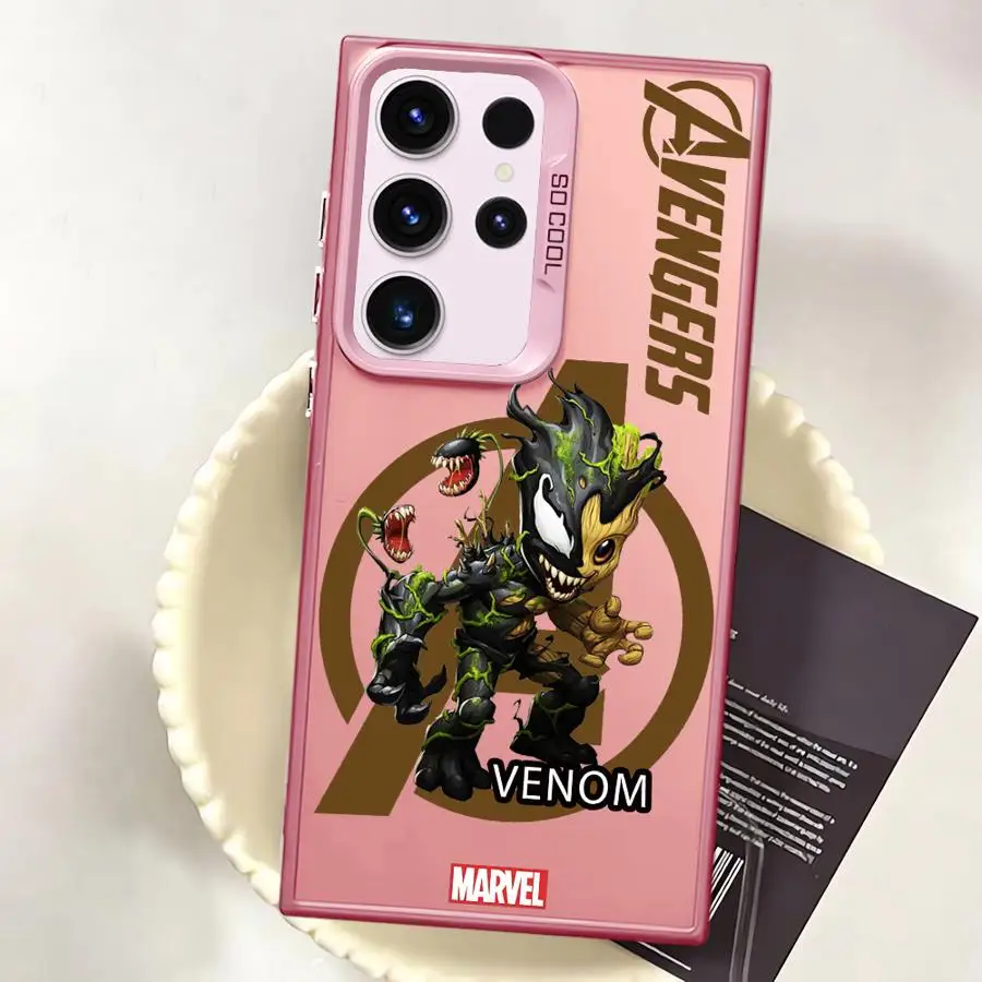 Marvel groot veneno capa macia caso de telefone para samsung galaxy s24 fe s21 s25 s25plus nota 20 ultra s24ultra s23 s22 s20