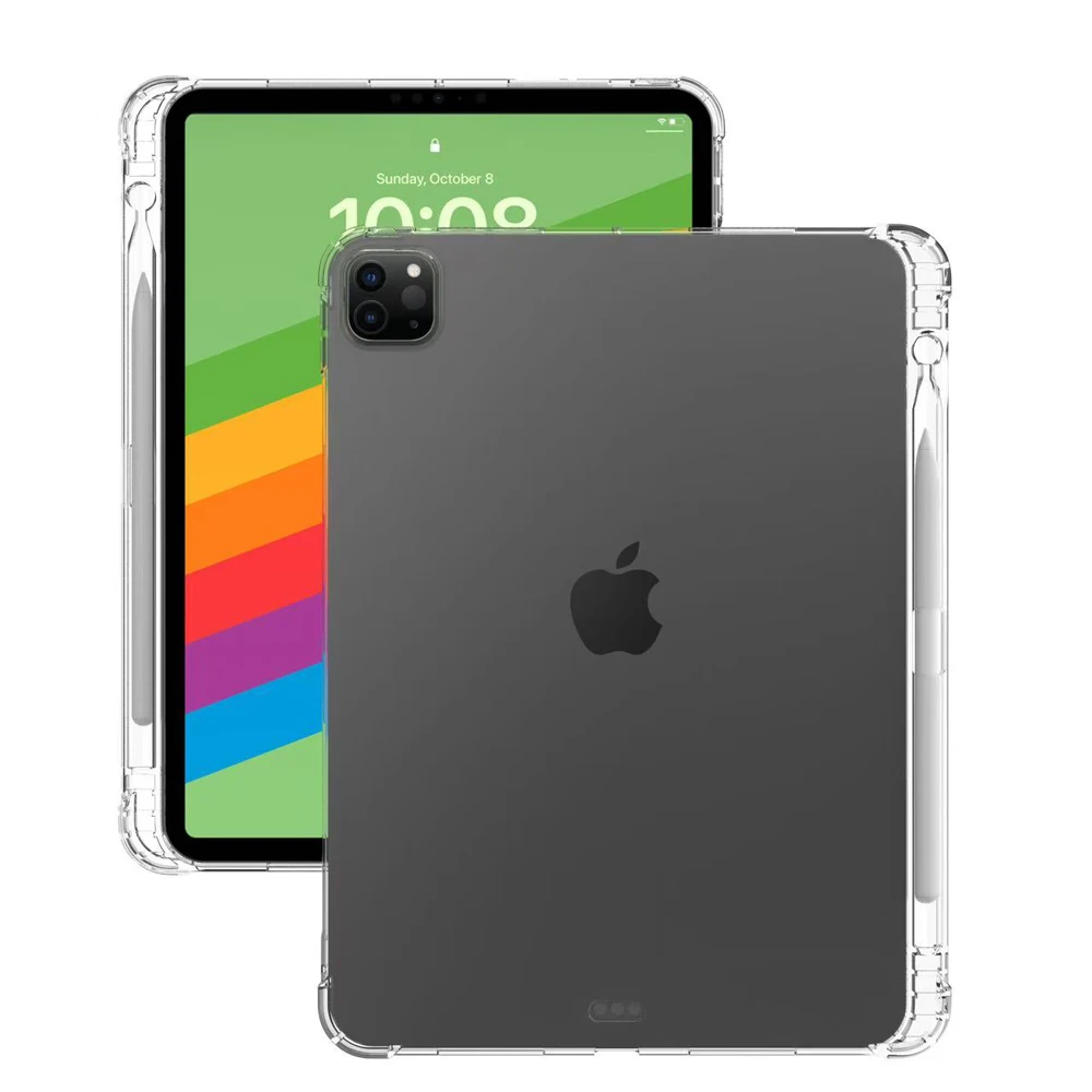 مع فتحة قلم غطاء من البولي يوريثان المقاوم للصدمات لجهاز iPad 11 A16 Air11 M3 2025 Pro 11 ''Air6 2024 10th 10.9 2022 جلد واقي ناعم