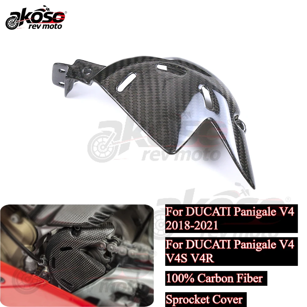 

Sprocket Cover Chain Protector Guard For Ducati Streetfighter/Panigale V4 S R 2018-2024 Carbon Fiber Motorcycle Modified Supply