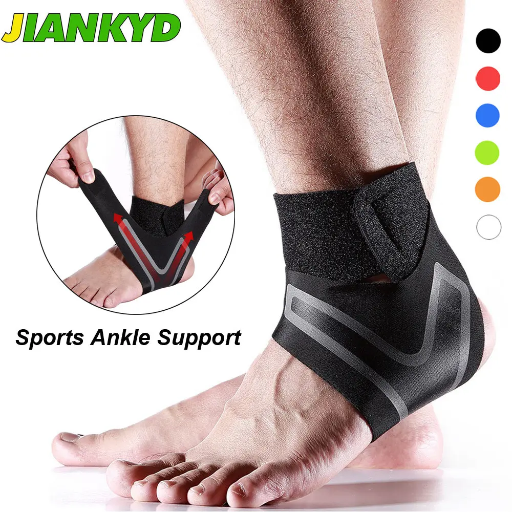 

1Pcs Fitness Sports Ankle Brace Gym Elastic Ankle Support Gear Foot Weights Wraps Protector Legs Power Weightlifting