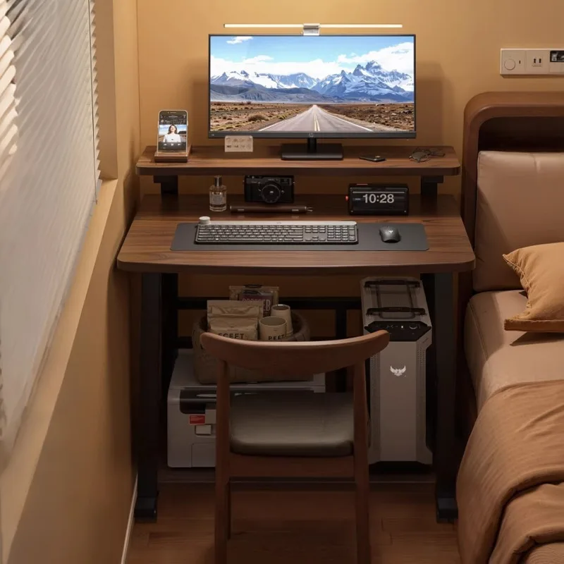 Selected small desktop computer desk, bedroom home bedside table, movable small table workbench