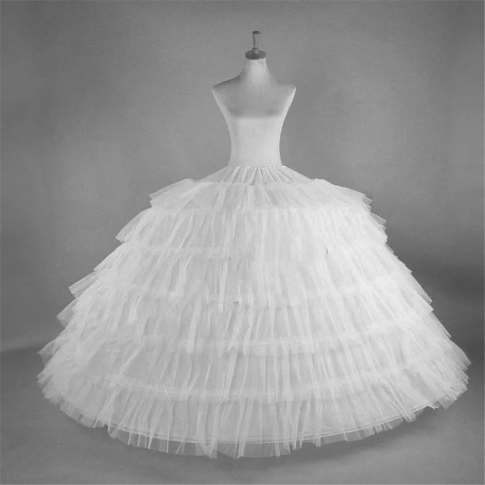 Full White Ball Gown Hoops Wedding Accessories Petticoat Underskirt Slips Quinceanera Gown for Wedding Dress