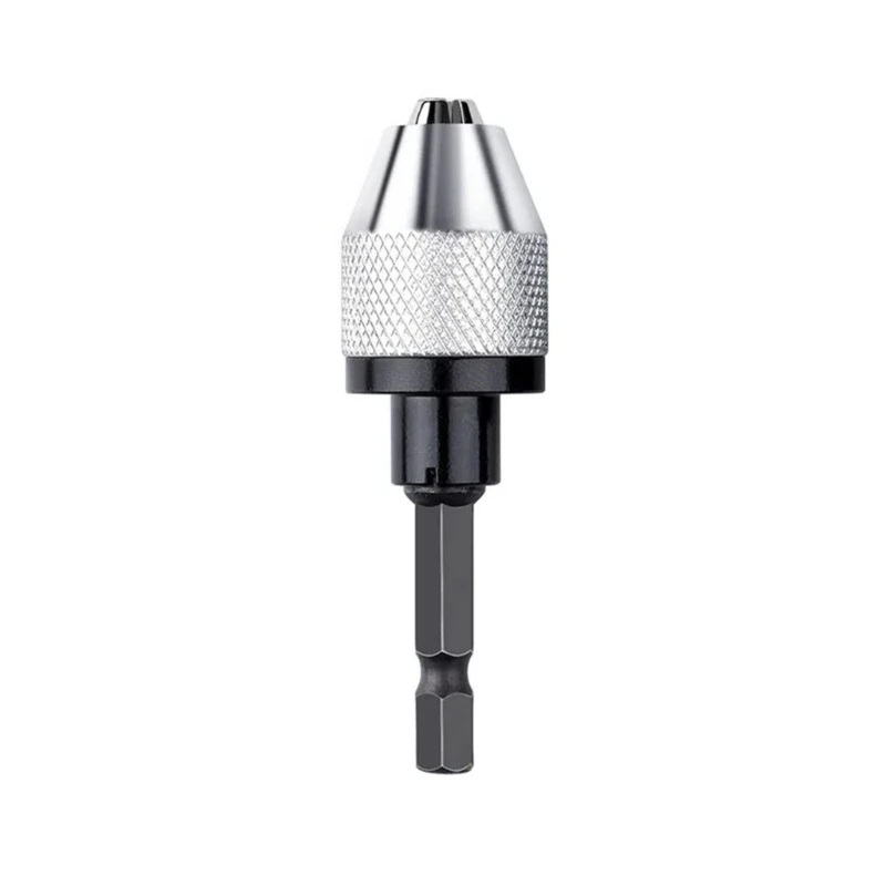 Electric Grinding Accessories Three Jaw Conversion Chuck 0.3-6.5mm Hexagonal Handle Rear Push Chuck Twist Drill Chuck Dropship