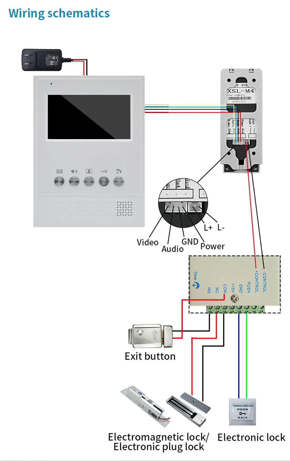 Imagem -05 - Wired Video Intercom System Kit Campainha de Vídeo Telefone Rainproof Call Panel Câmera ir para Casa Villa Building 1200tvl