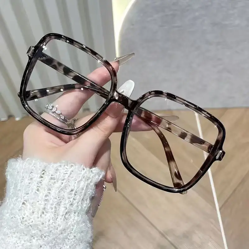 1 قطعة/3 قطعة نظارات مربعة بإطار كبير على الموضة الكلاسيكية بعدسات شفافة نظارات زخرفية عصرية غير رسمية مناسبة للمكتب والقراءة #3