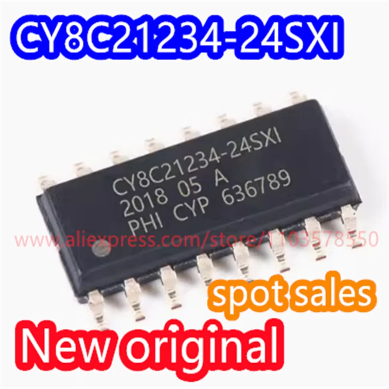 

10PCS New original CY8C21234-24SXI package SOP16 MCU microcontroller chip 8-bit microcontroller chip CY8C21234-24