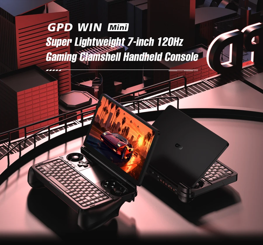 Новый GPD WIN Mini 7-дюймовый портативный геймпад AMD 8840U 7-дюймовый планшет 64 Гб RAM 2 ТБ PCIE4.0 SSD карманный мини-ноутбук игровая консоль