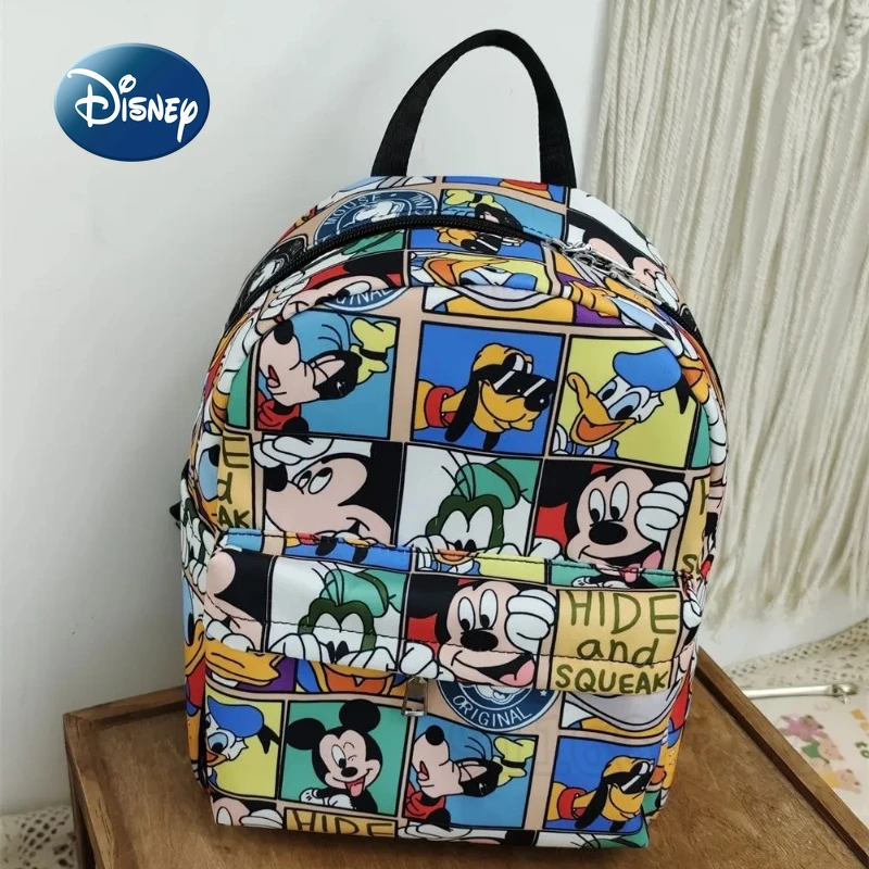 Disney Mickey New Fashion Mini Schoolbag Cartoon Mini Children's Schoolbag Waterproof Children's Leisure Backpack High Quality