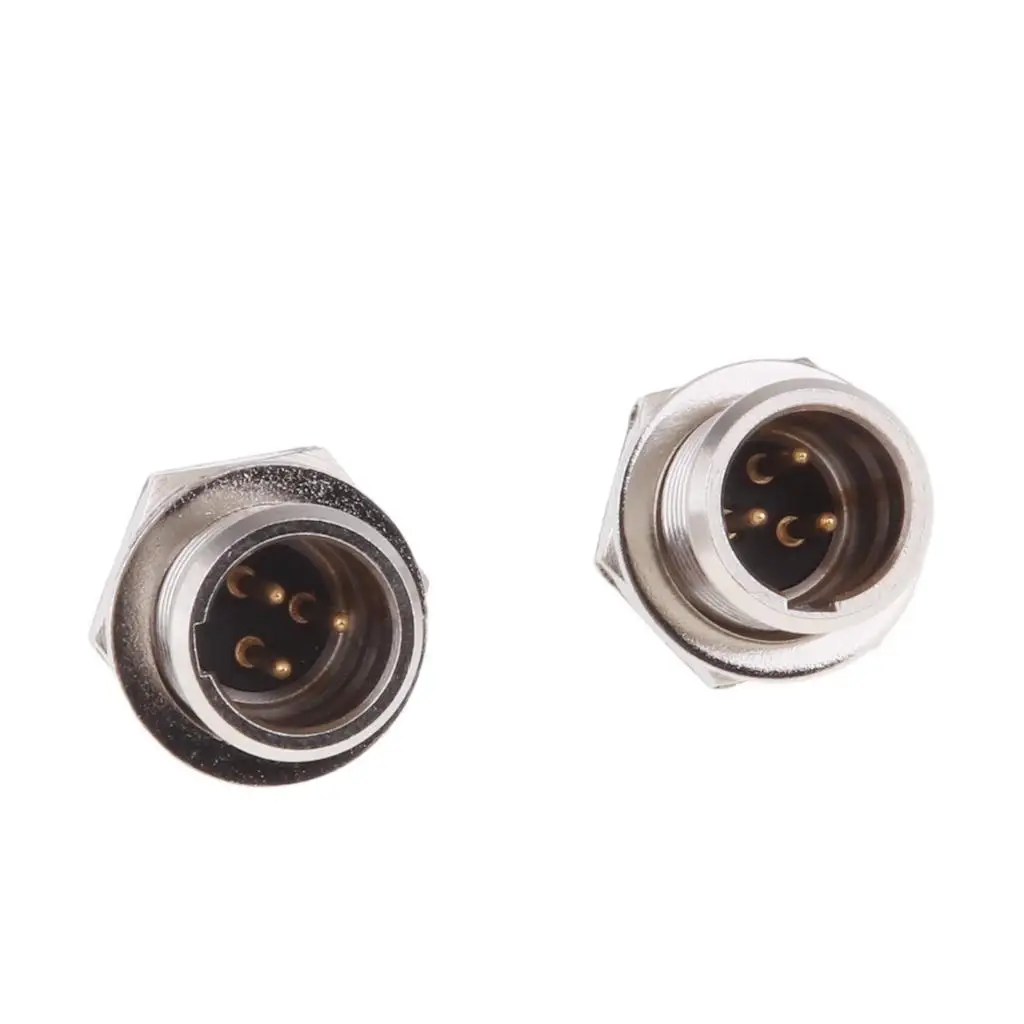 2x connettore mini XLR da 3 pin/3 pin connettore per microfono audio maschio