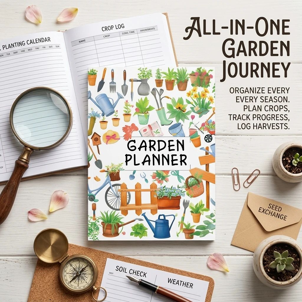 دفتر تخطيط الحدائق وتدوين العن - مراجعة Garden Journal Planner وسعره