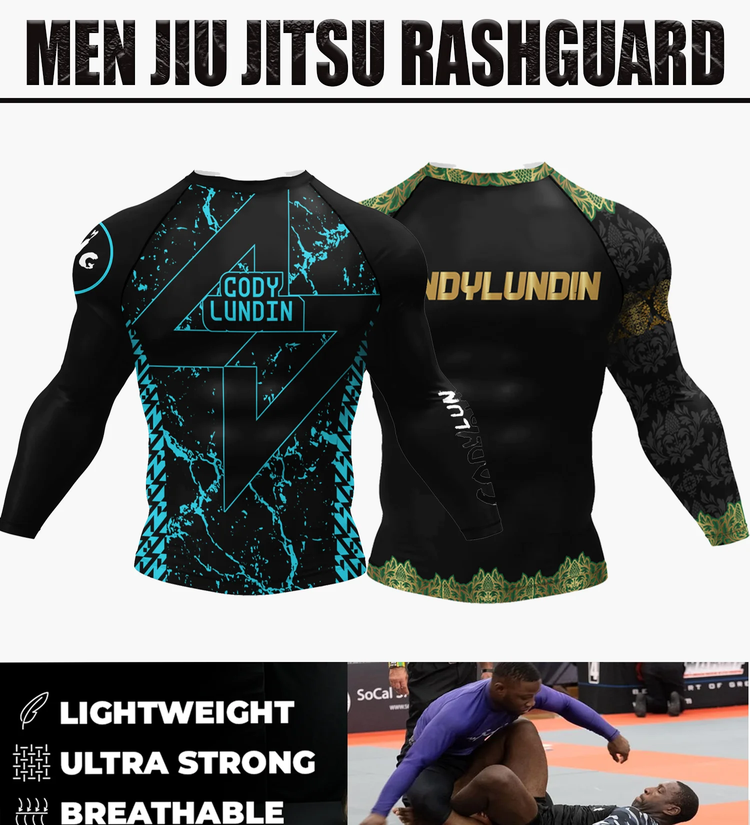 New Men\'s Fighting Wear Compression jiu jitsu Bjj Long Sleeve Rashguard No Gi Boxing Grapplin Jersey Sports Athletic baselayer