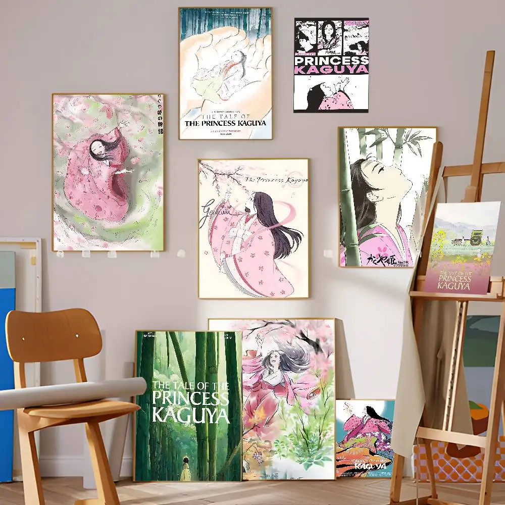 Anime Cosmic The Tale of The Princess Kaguya Classic Vintage Posters Vintage Room Home Bar Cafe Decor Nordic Home Decor