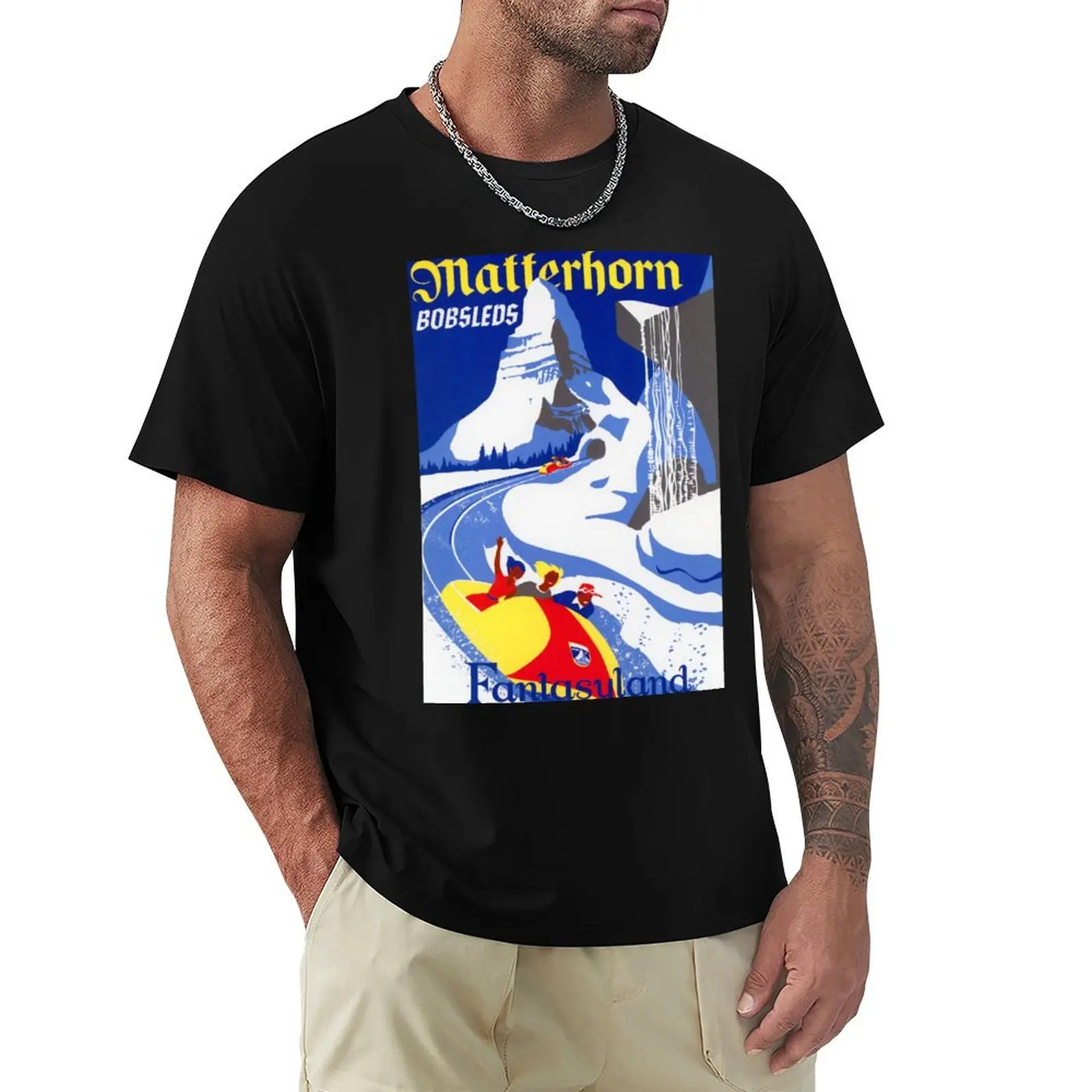 

Matterhorn Bobsled Ride 1959 T-Shirt Simple Casual Short Sleeve Tee