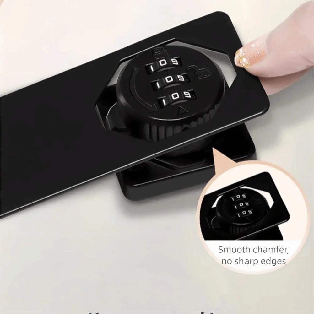 3 Digit Cabinet Door Combination Lock Keyless Double-Opening Cabinet Password Locks High Security Easy Installation Drawer Lock