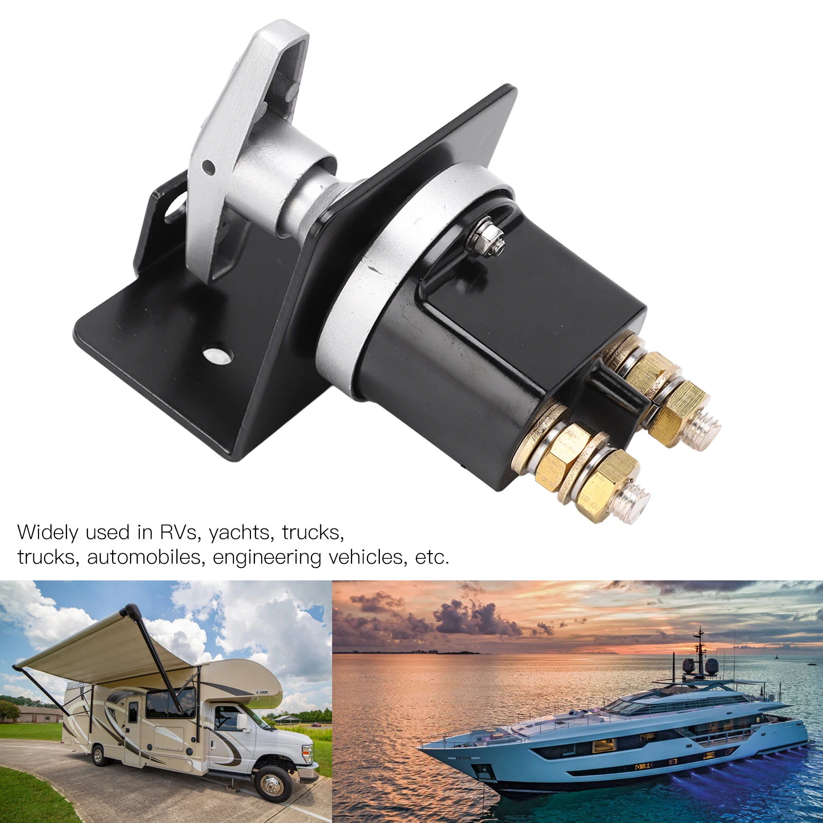 

Battery Cut Off Switch Battery Power Off Anti Leakage Waterproof with Lock Out Plate for RV Yacht Truck Battery Power Off Switc