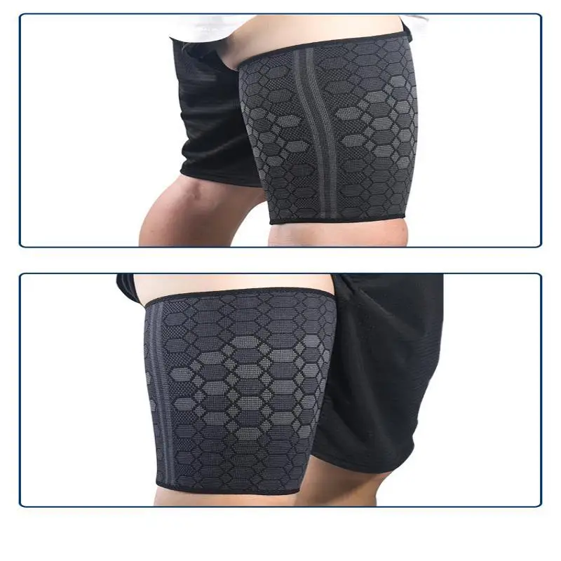 Hochelastischer Atmungsaktiver Gestrickter Nylon-Sportbeinschutz für Radfahren, Basketball, Fußball, Anti-Muskelzerrungs-Leggings – Detail 12