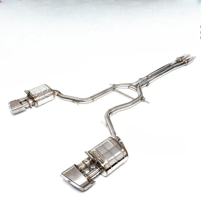 Exhaust Pipe For Porsche Panamera Titanium Exhaust Catback With Quad Double Tip