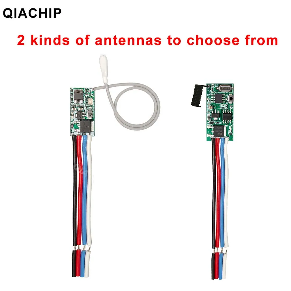 QIACHIP 433MHz Wireless Remote Control Switch Long Range Mini Receiver 3.6V 12V 24V and 433 MHz Transmitter LED Remote Control