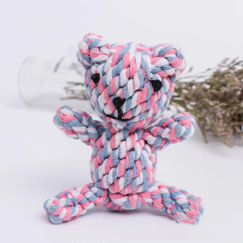 

Durable Braided Cotton Rope Dog Toy for Medium Large Dogs Hot Selling Pet Chew Toy for Aggressive Chewers Teeth Cleaning
