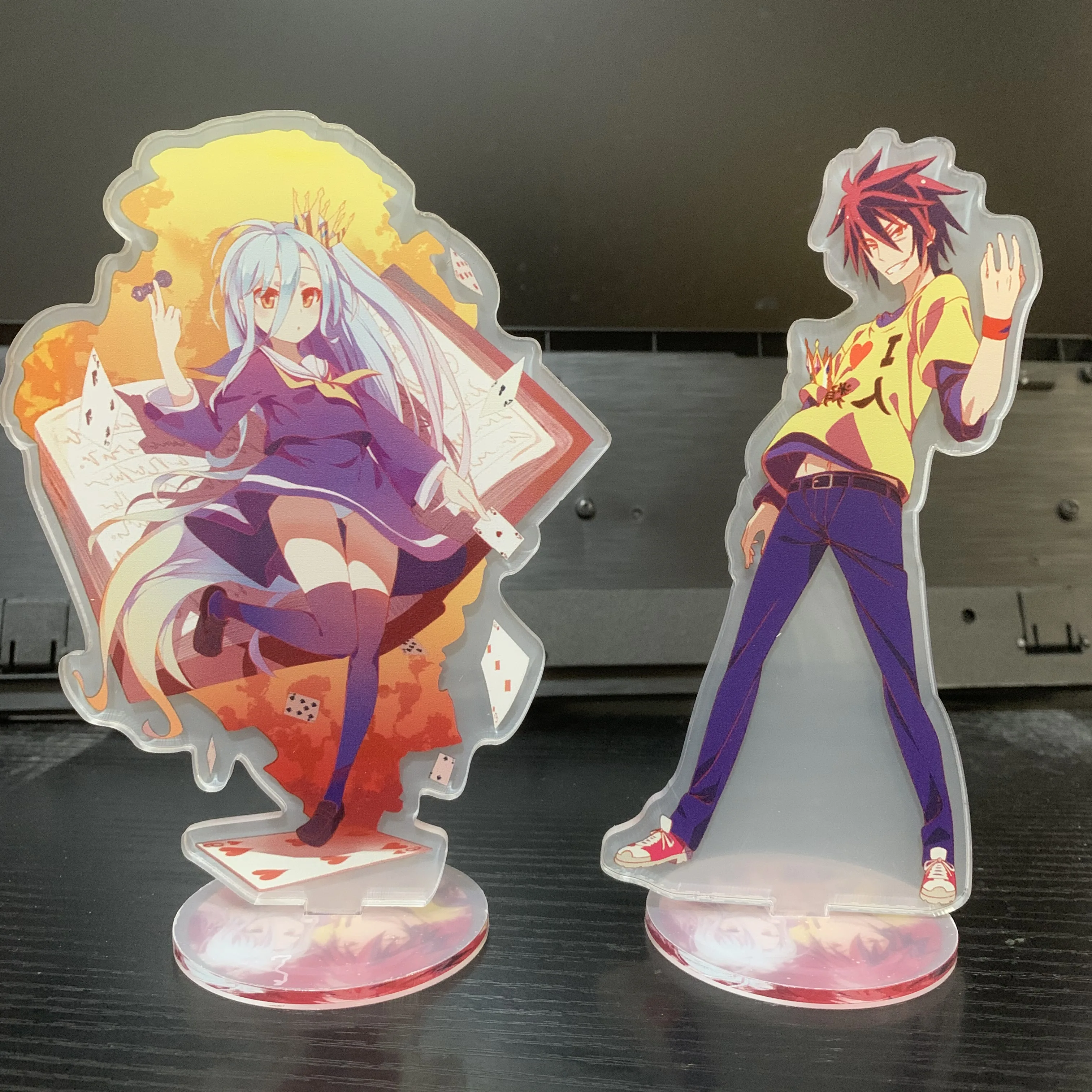 15CM Anime No Game No Life Figure Sora Shiro Action Figures Acrylic Model Standing Signs Decoration Fans Lovers Christmas Gifts