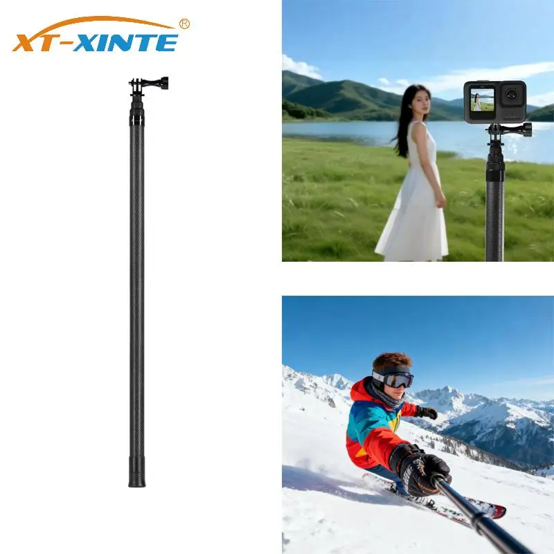 1.5m 3m Carbon Fiber Invisible Selfie Stick for GoPro Hero 13 12 11 for Insta360 X5 X4 for DJI Osmo 360 Camera Extended Monopod