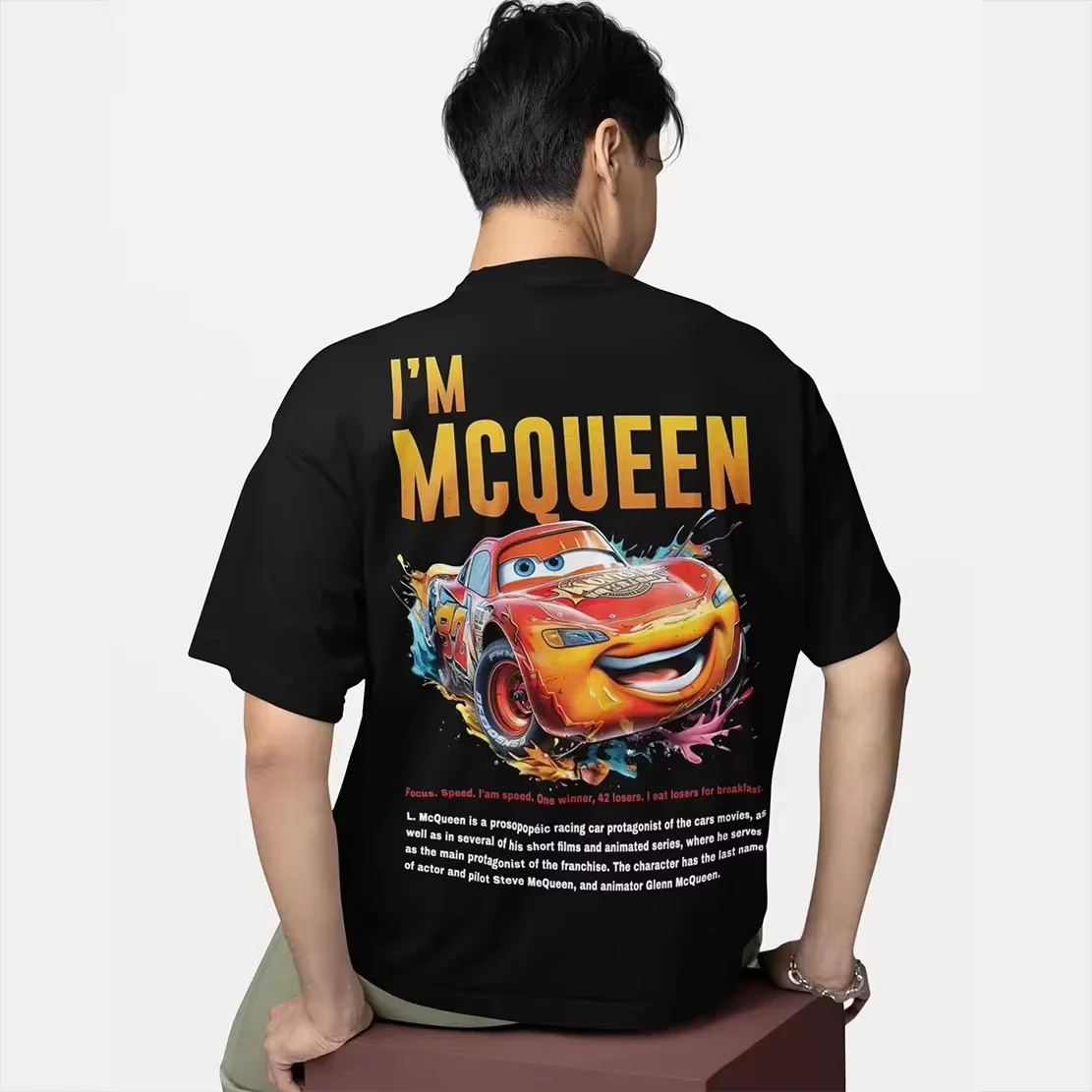 Family Summer Men Women's Sally I'm Lightning Cars Mcqueen Graphic T Shirts Accessories Funny Cotton Couple Top kids Tee Clothes