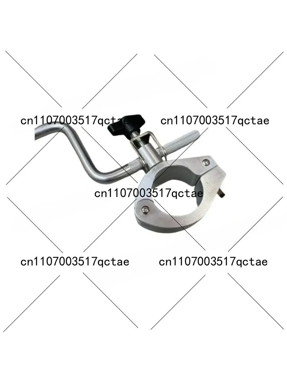 Adjustable Horizontal Right Angle Drum Frame System Fitting Tube Clamp with Memory Lock Microphone Clip for Audio Equipment