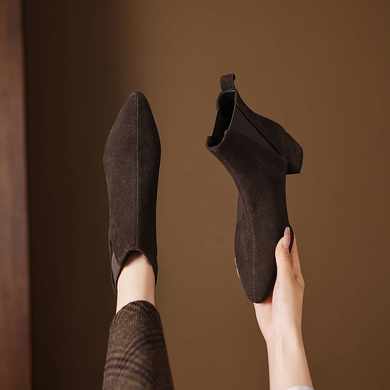 2026 autumn winter women ankle - Chelsea Boots Suede recension och pris