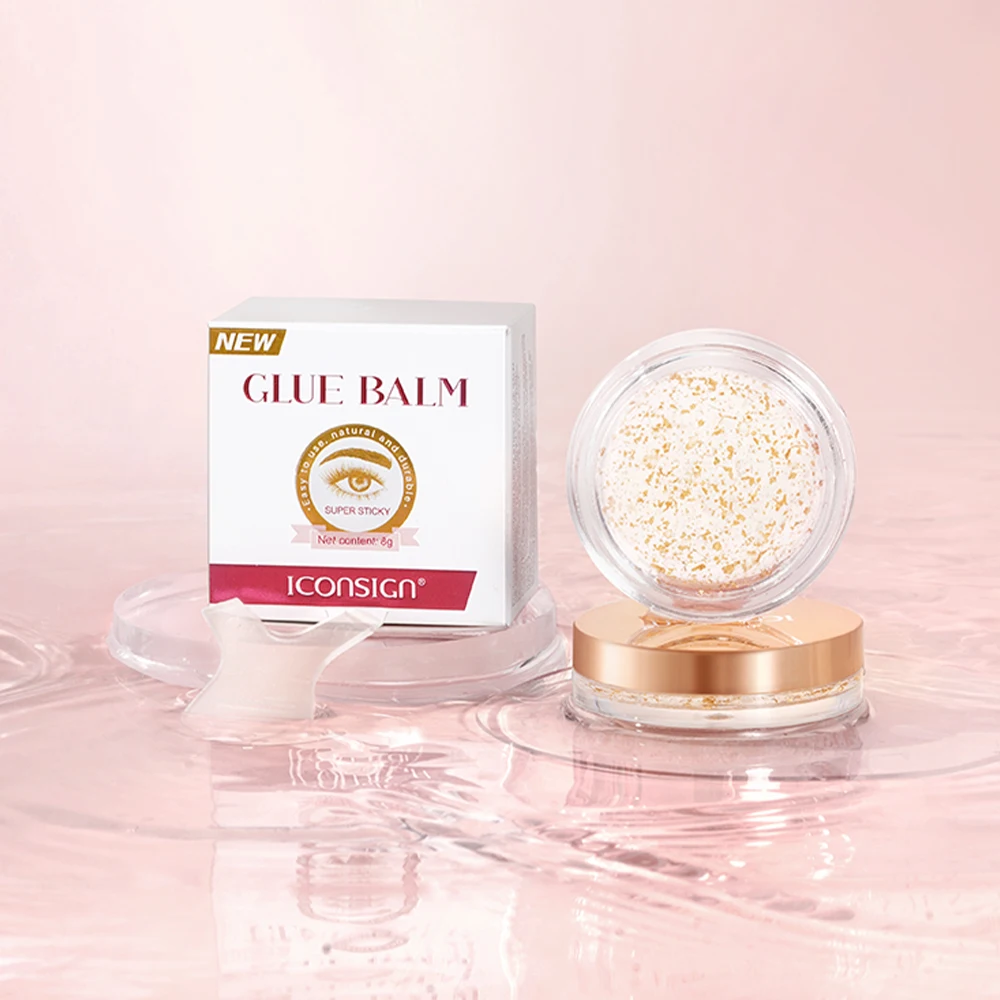ICONSIGN Glue Balm For Lash Lifting Fast Fixing Shape Brow and Lashe Lift Waterproof Wax Beauty 24K Gold Foil Makeup Accessories