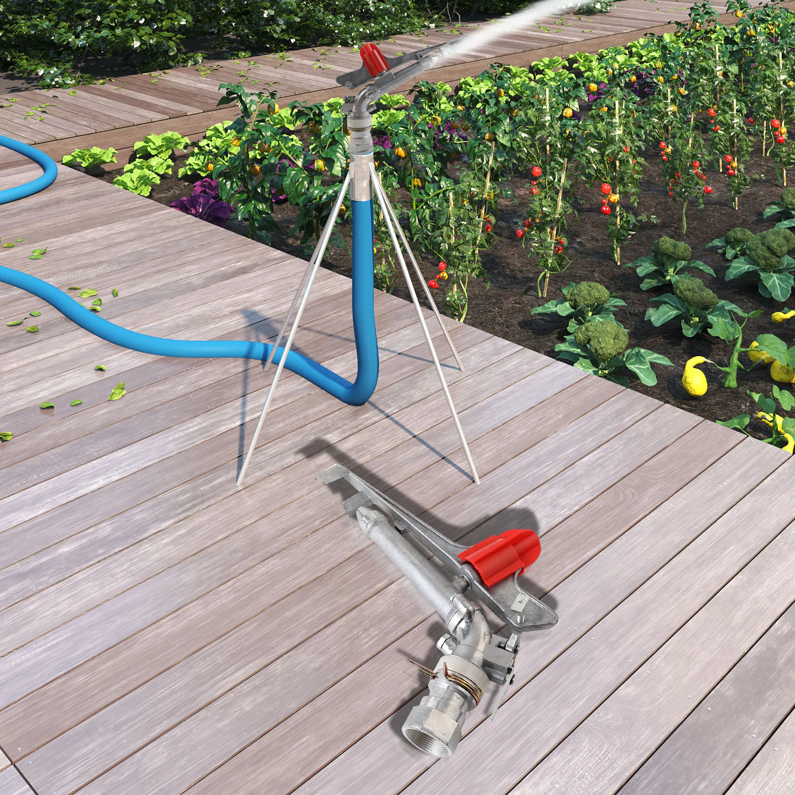 360 Degree Adjustable Lawn Sprinkler for Gardens