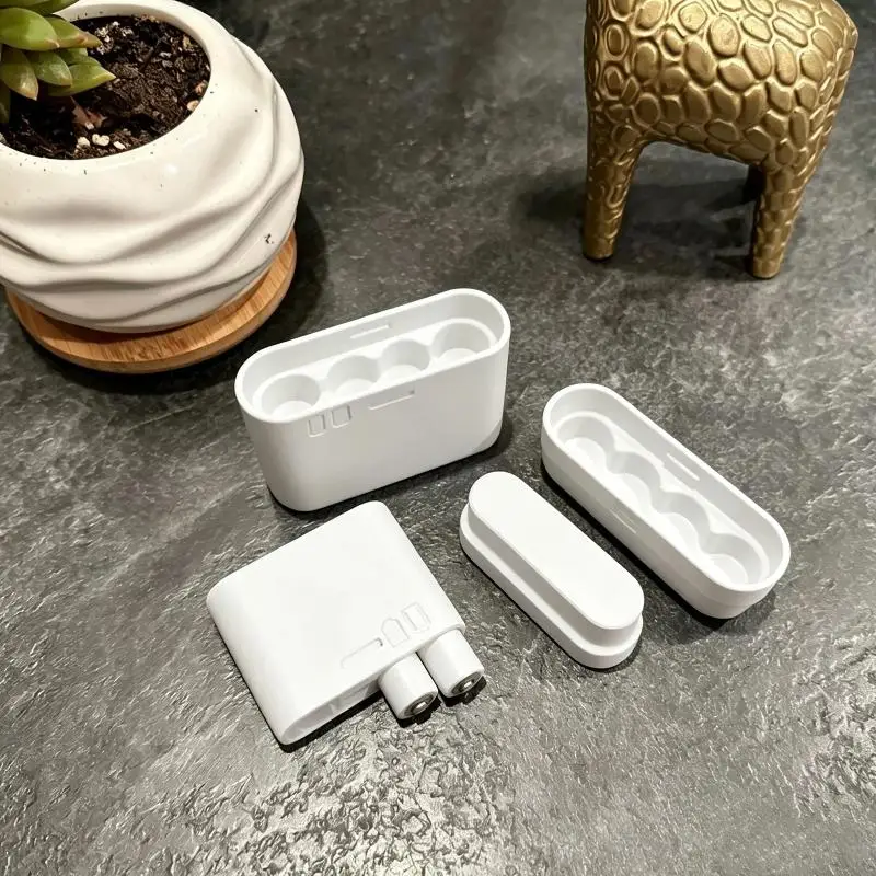 4 Slots AA Battery Storage Box Portable AA Battery Case Plastic Battery Holder Organizer Container For AA Batteries Car & Trave