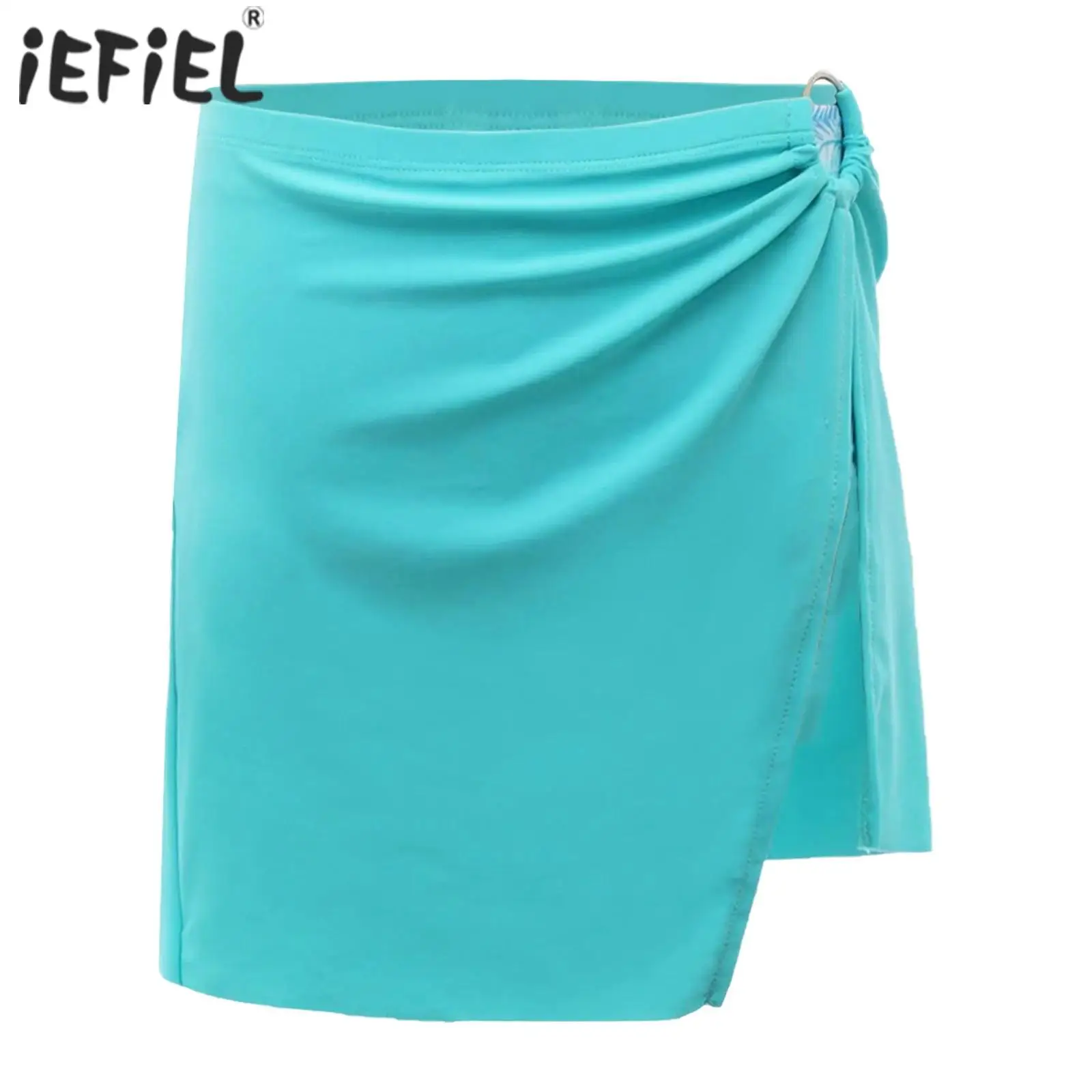 

Kids Girls Swim Skirt Swimsuit Cover-up Skirt Side Slit Beach Skirt Swimwear Beachwear Bathing Suit Summer Holiday Accessories
