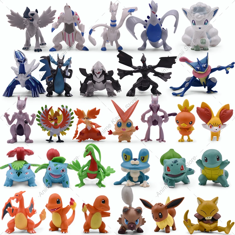 29 Style Pokemon Figure Toys Anime Greninja Charizard X Y Action Figure Model Ornamental Toys For Children's Christmas Gift