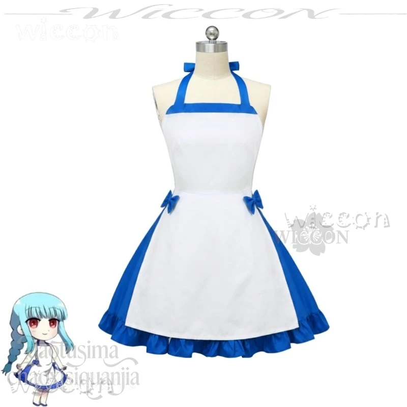Zeno Ushirono Natsu Blue White Loli Maid Dress – Cute Uniform, Halloween Party Cosplay - view 2