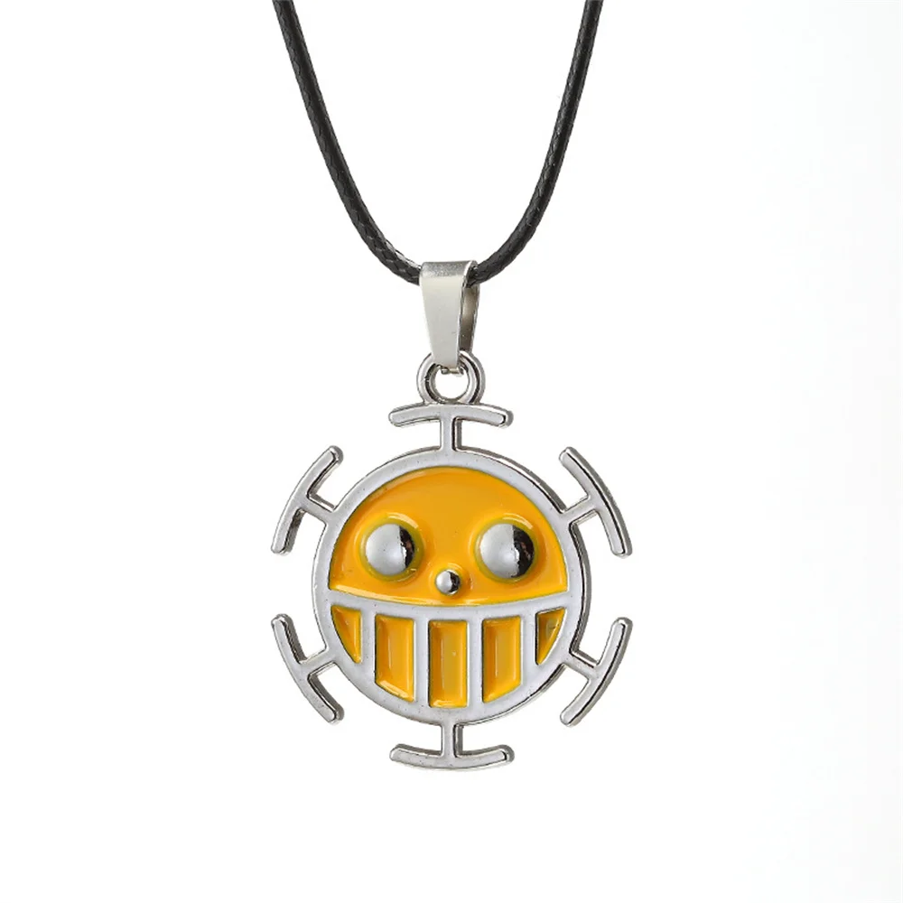 One Piece Anime Vintage Trafalgar Law Necklace Action Figure Cosplay Toys Accessories Pendant Jewelry for Christmas Gifts