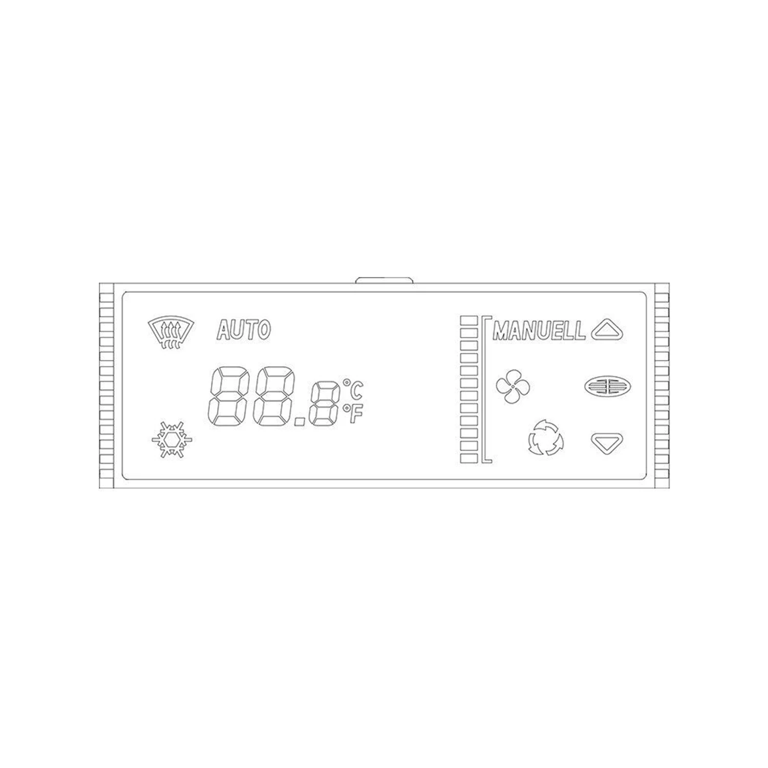 Pantalla de Control de temperatura A/C de calentador para Porsche 911 (996) Boxster 99665310103 99665310100 99665310101, accesorios, 1 unidad