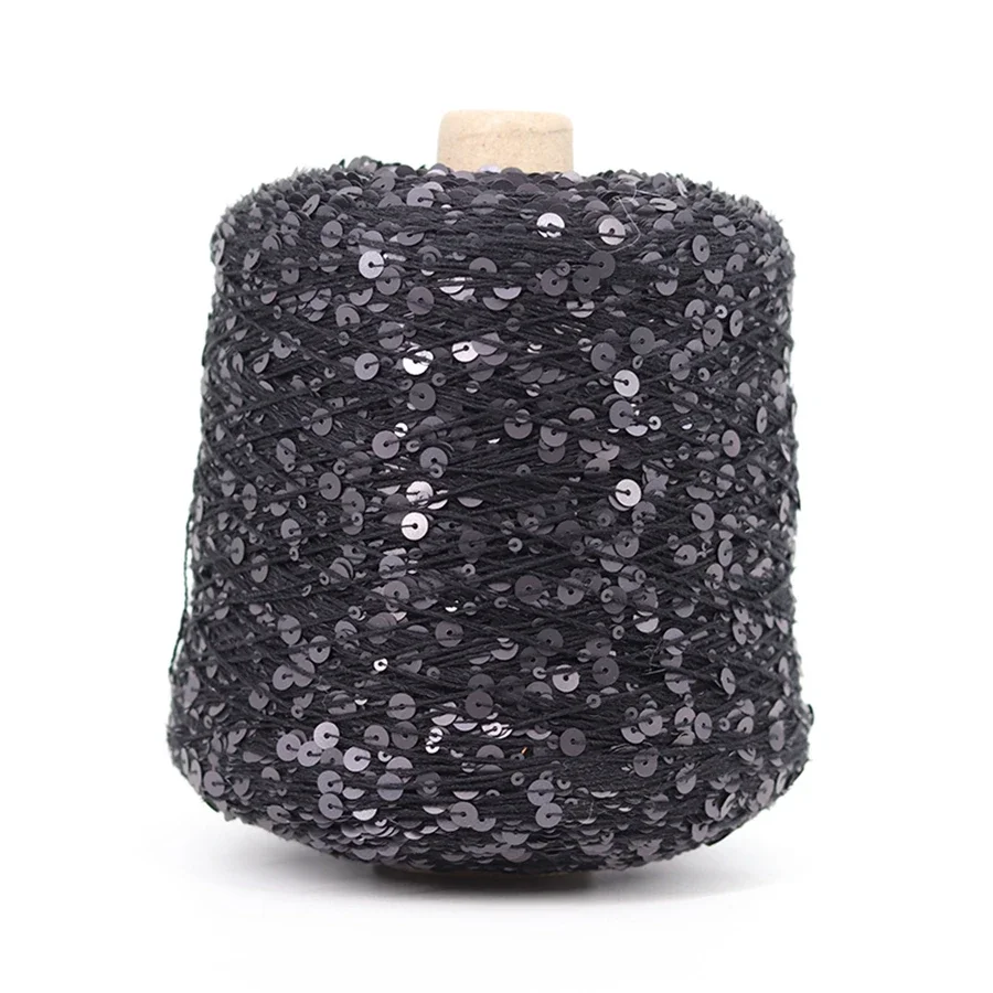 50g/palla colorato uncinetto filo sottile filato di paillettes lucido per maglieria a mano maglione scialle filato uncinetto filo