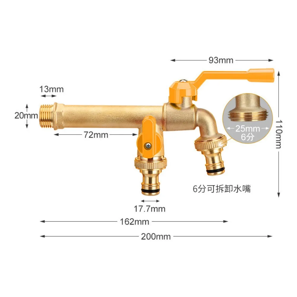 

2-ходовой садовый шланг, адаптер для крана, шаровой клапан, настенный разъем резервуара для воды IBC, защита от замерзания, термостойкий