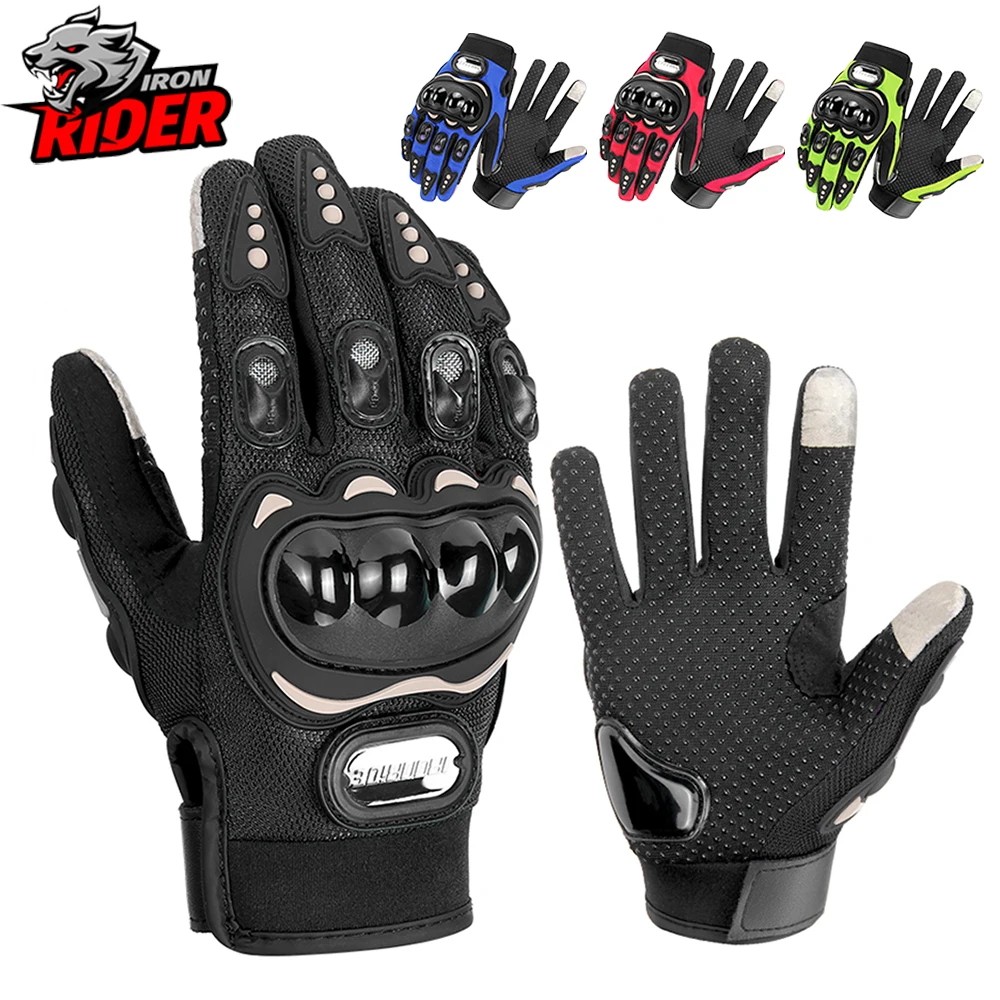 New Summer Motorcycle Gloves For Men And Women Anti Fall Breathable Anti Slip Touch Screen Off-road Motorcycle Gloves