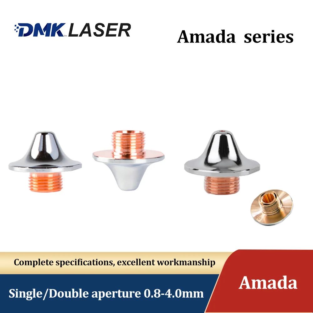 DMK laser Chrome-plated nozzles Dia 25mm H20 M12 Caliber 0.8-4.0mm For AMADA Laser Carbon Steel Cutting machine