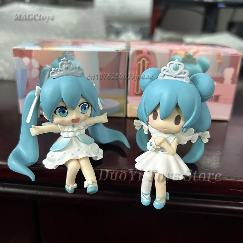 Hatsune Miku 15th Anniversary Q Edition Anime Figure Miku Cute Action Figure Toys Hobbyist Collection Decoration Gift For Kids