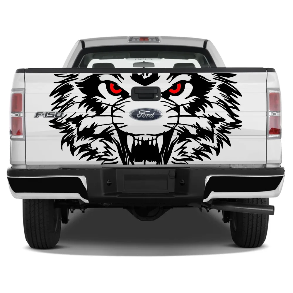 

Pickup Tailgate Stickers Tiger Graphics For Ford F150 Ranger Toyota Hilux Chevrolet Silverado Dodge Ram Isuzu Dmax Decoration