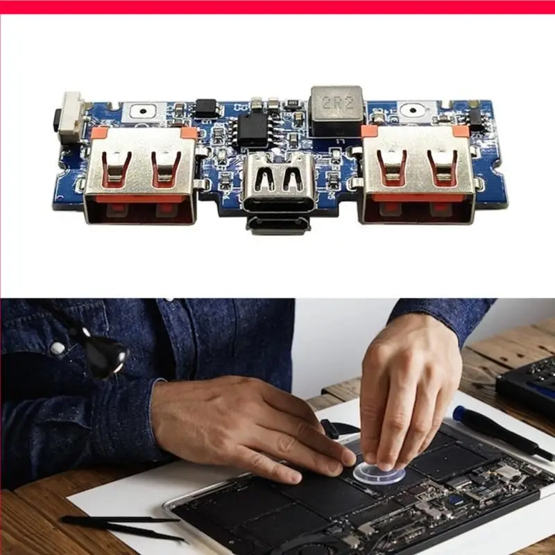 96GD Typ C USB 5V 2.4A Doppel USB Battery Lading Board Mobile Power Banken