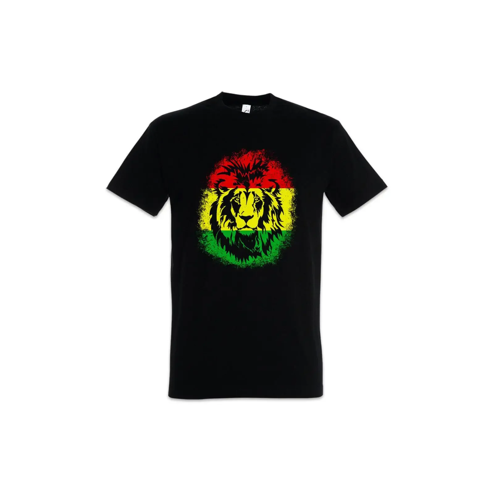 Rastafari Lion Men's T Shirt Reggae Rasta Music Bob Marley Jamaica  vintage Washed Slightly Stretched Soft Unisex graphic