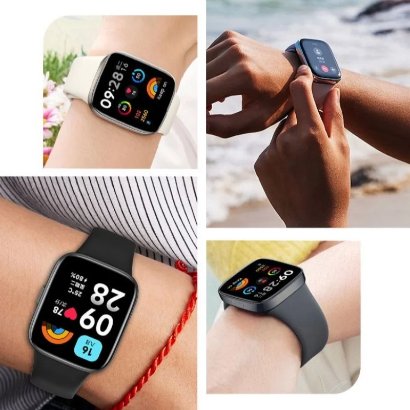 Silicone WatchBand Strap For Xiaomi Redmi Watch 3 SmartWatch Wristband Bracelet for Xiaomi Redmi Watch 3 Active/Lite Strap